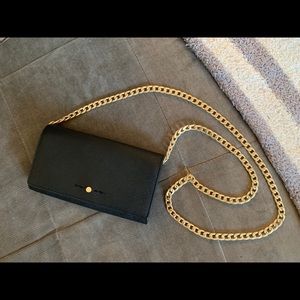 Small bag with gold chain strap